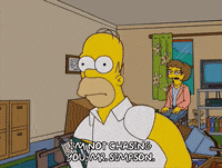 homer simpson hiding GIF