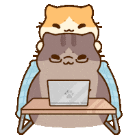 Cat Sticker by Bichi Mao