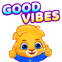 Good Vibes Positivity Sticker by Lucas and Friends by RV AppStudios
