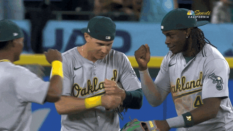 Major League Baseball Win GIF by Oakland Athletics