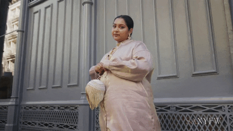 South Asian Sari GIF by South Asian New York Fashion Week