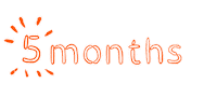 5 Months Sticker by ASF brush