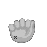 MSQLN emoji high five black white masculine Sticker