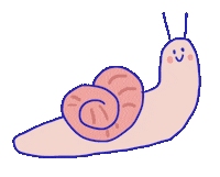 Snail Escargot Sticker by Marie Boiseau
