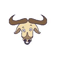 Mushroom Bull Sticker by Creative Hatti