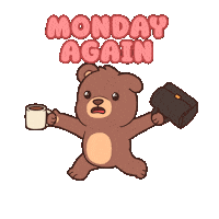 Working On My Way Sticker by BEARISH