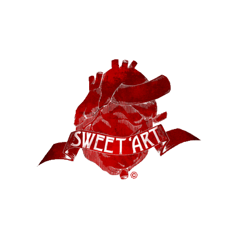 wearesweetart giphyupload anatomical heart pulsing heart sweetart Sticker