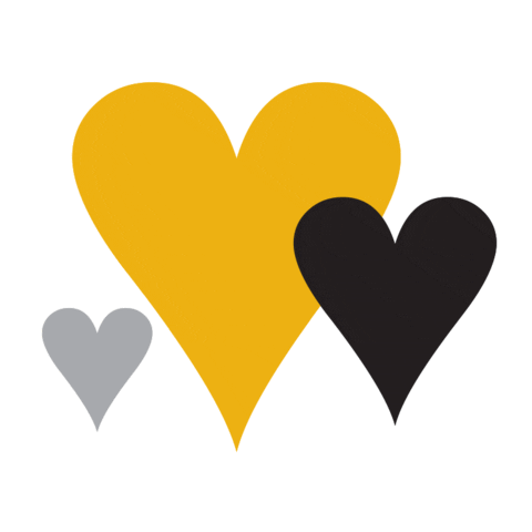 Millersville giphyupload love heart yellow Sticker