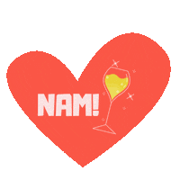 Heart Wine Sticker