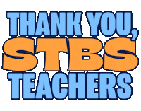 Teacher Appreciation Thank You Sticker by Saint Theresa Bilingual School