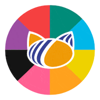 Cat Colors Sticker by Ibratin | Tintas e Texturas