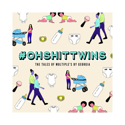 Twins Twin Boys Sticker by ohshittwins