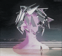 landscape broken polys GIF by kidmograph