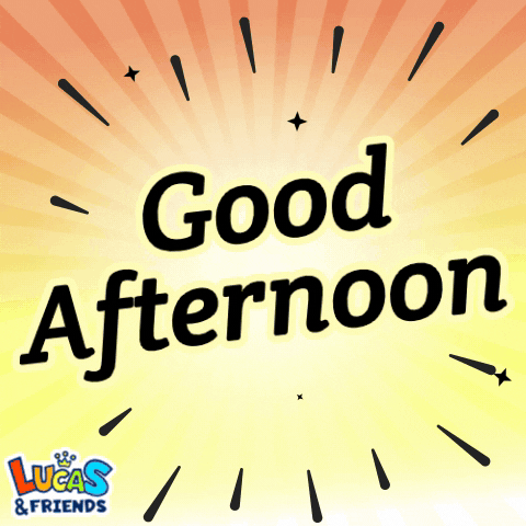 Good Afternoon Sun GIF by Lucas and Friends by RV AppStudios