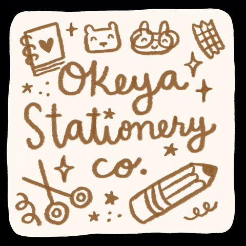 audreyokeya bear bunny stationery bearbunny GIF