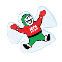 Christmas Snow Sticker by Jet's Pizza