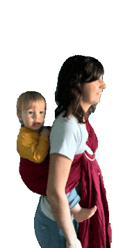 Babywearing Portage Sticker by Bud & Blossom Slings