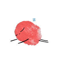 Thumbpaint tired sleepy thumb tired af Sticker
