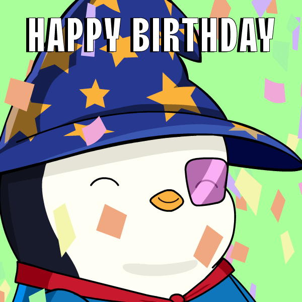Celebrate Happy Birthday GIF by Pudgy Penguins