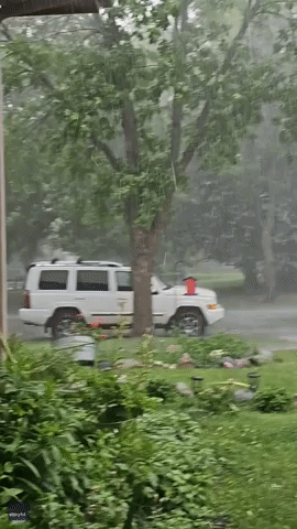 Mom And Daughter Frightened by Near-Miss Lightning Strike in Minnesota Storm