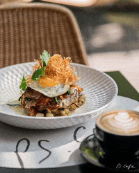 PSCafe coffee breakfast brunch eggs GIF