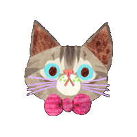 Cat Ribbon Sticker