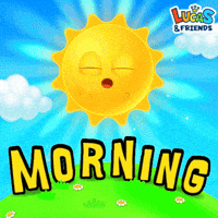 Good Morning Sun GIF by Lucas and Friends by RV AppStudios