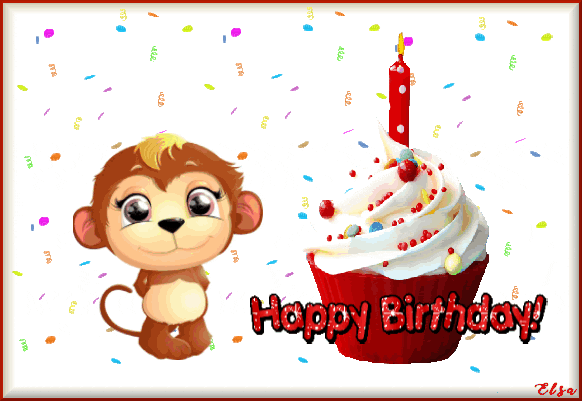 Happy Birthday Animated Card GIF