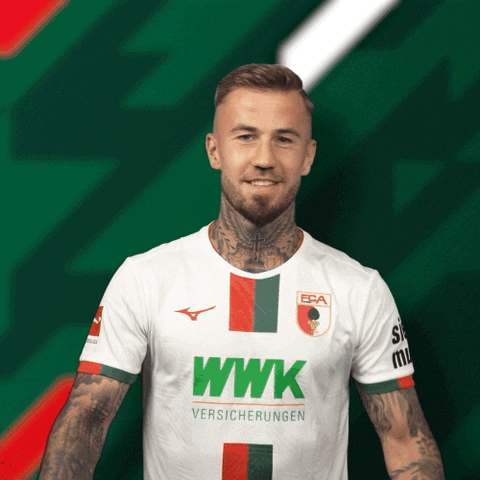 Happy German GIF by FC Augsburg 1907