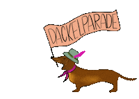 Sausage Dog Dachshund Sticker by Isarsparer