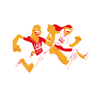 Sport Run Sticker by youngCaritas
