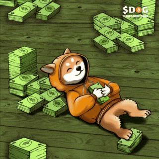 Dogofbitcoin giphyupload dog dog sleeping runestone GIF