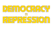 Democracy Sticker by OpticalArtInc.