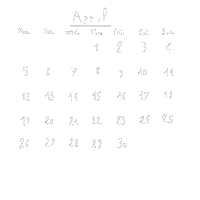 April Sticker