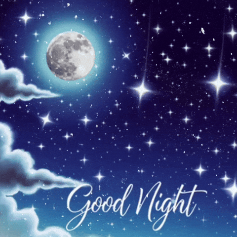 Good Night Star GIF by Maryanne Chisholm - MCArtist
