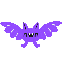 Halloween Bat Sticker by Henri Campeã
