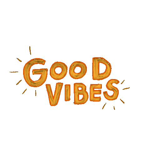 Good Vibes Orange Sticker