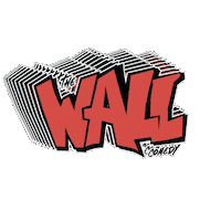 thewallcomedy the wall comedy club thewall the wall comedy Sticker