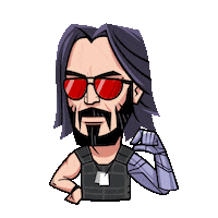 alexyunak cyberpunk keanu reeves keanu cyberpunk2077 Sticker