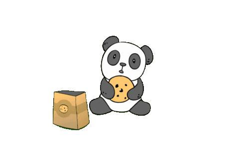 Cookie Monster Eating Sticker by Bellabu Bear