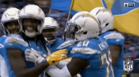 Celebrate Gang Gang GIF by Los Angeles Chargers