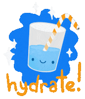 Drink Water Sticker by Elsa Isabella