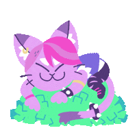 Monster Prom Cat Sticker by Beautiful Glitch