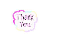 Rainbow Thank You Sticker