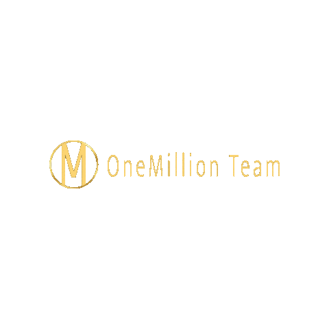 onemillionteam logo text team networking Sticker