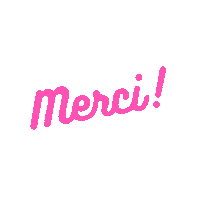 Thanks Merci Sticker by BaccOffice