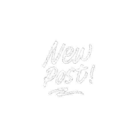New Post Handwriting Sticker