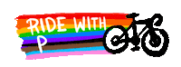 Rainbow Pride Sticker by Bike Durham