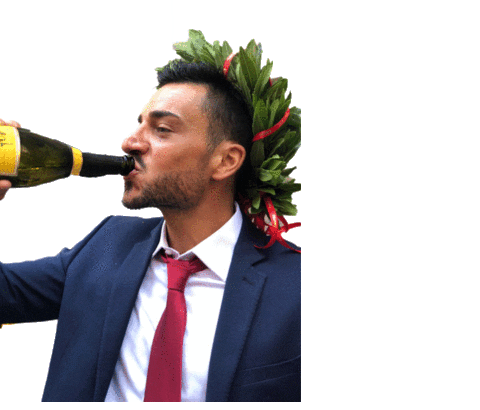 monty drinking Sticker by Neomag