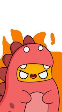 Angry Fire Sticker